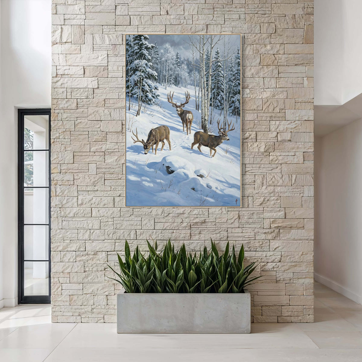 Winter Trail in the White Forest