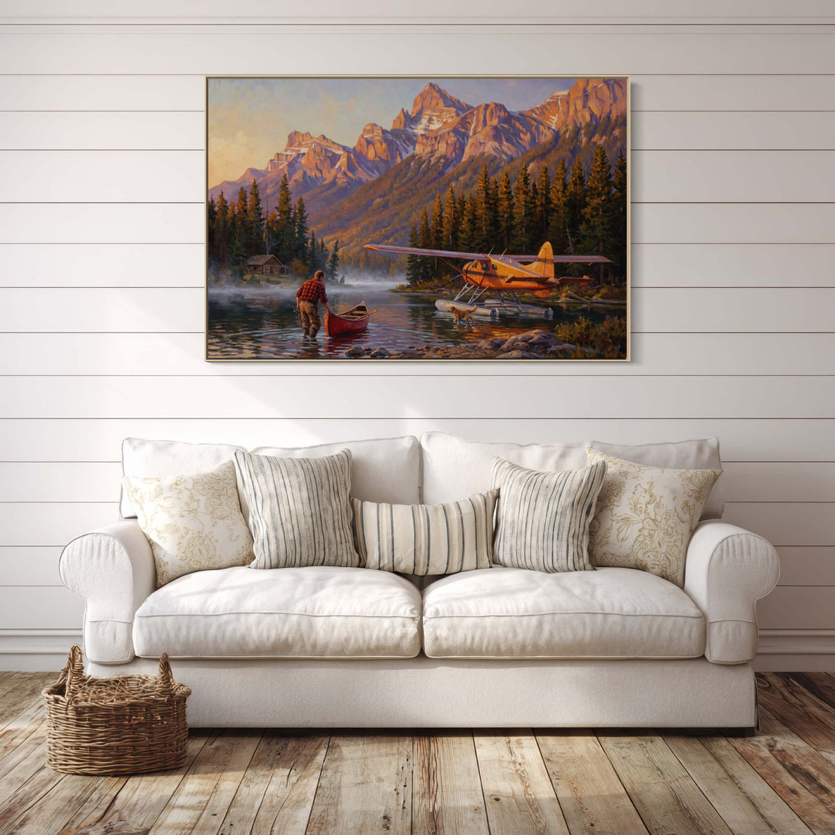Floatplane on the Alpine Shore
