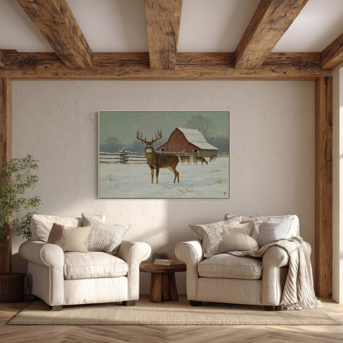 Winter Barn Majesty