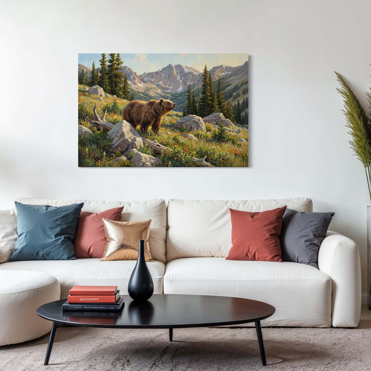 Grizzly in Alpine Meadow