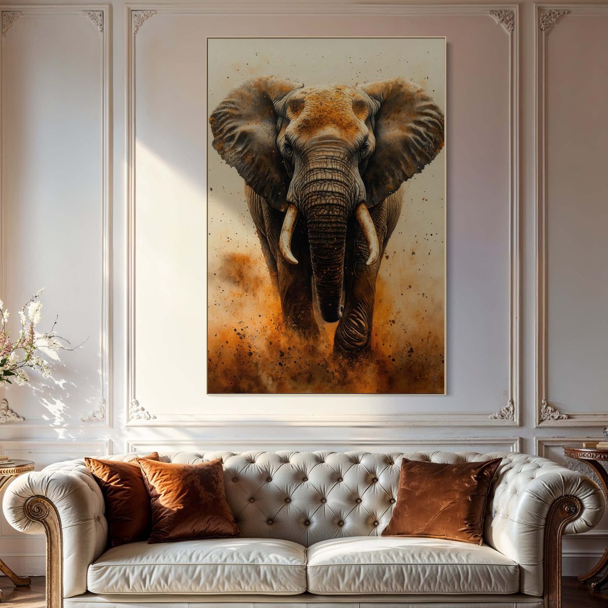 Ink and Ivory Elephant