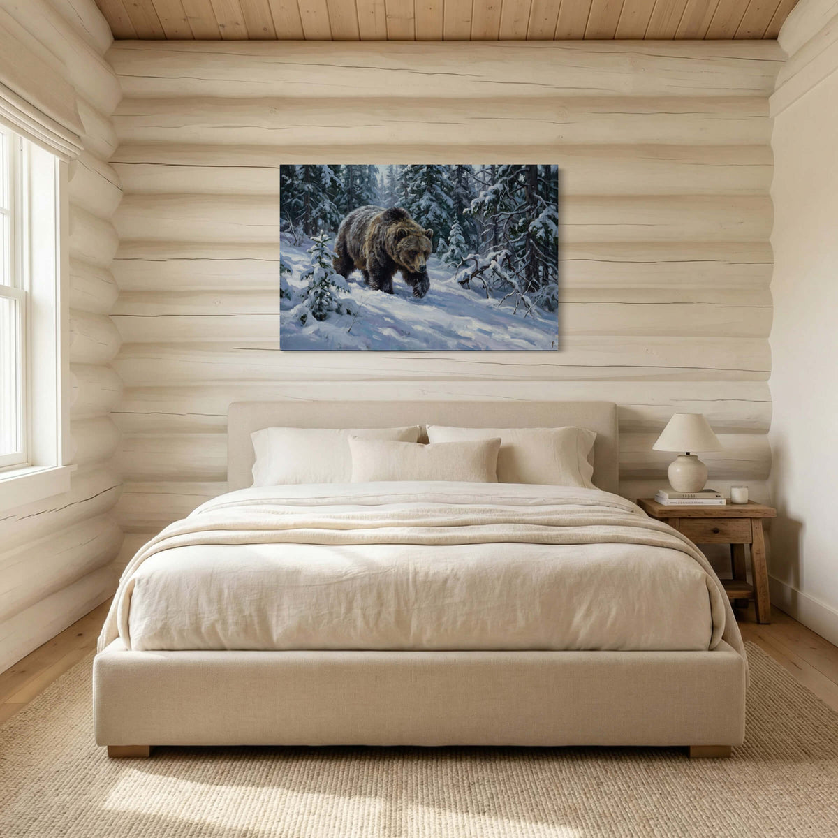 Grizzly in Fresh Snow
