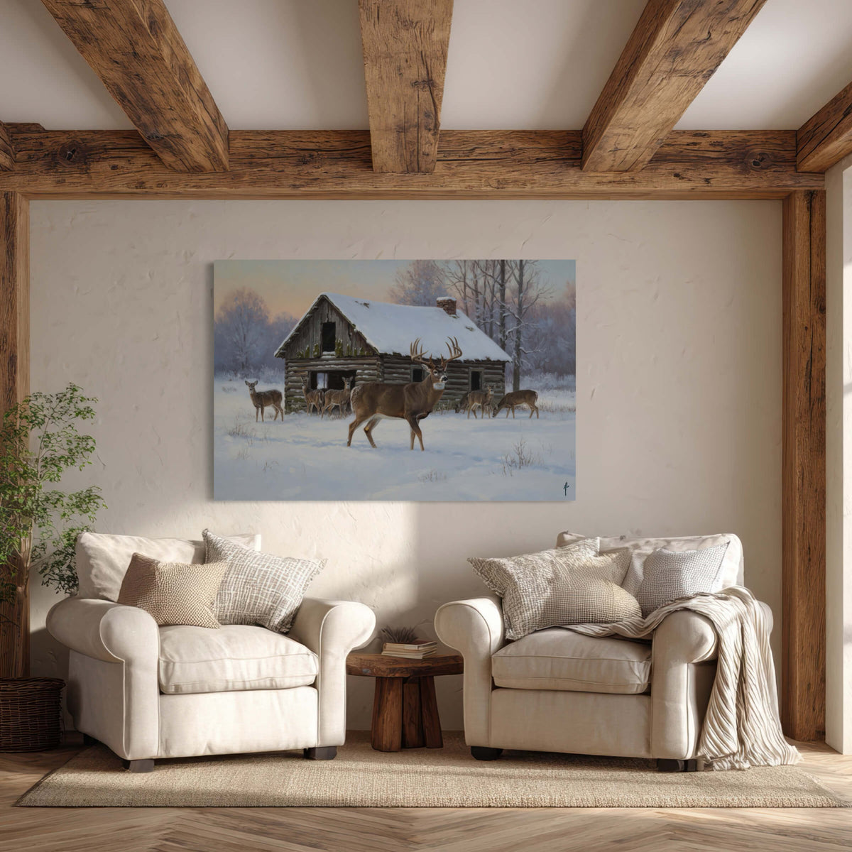 Winter Cabin Majesty