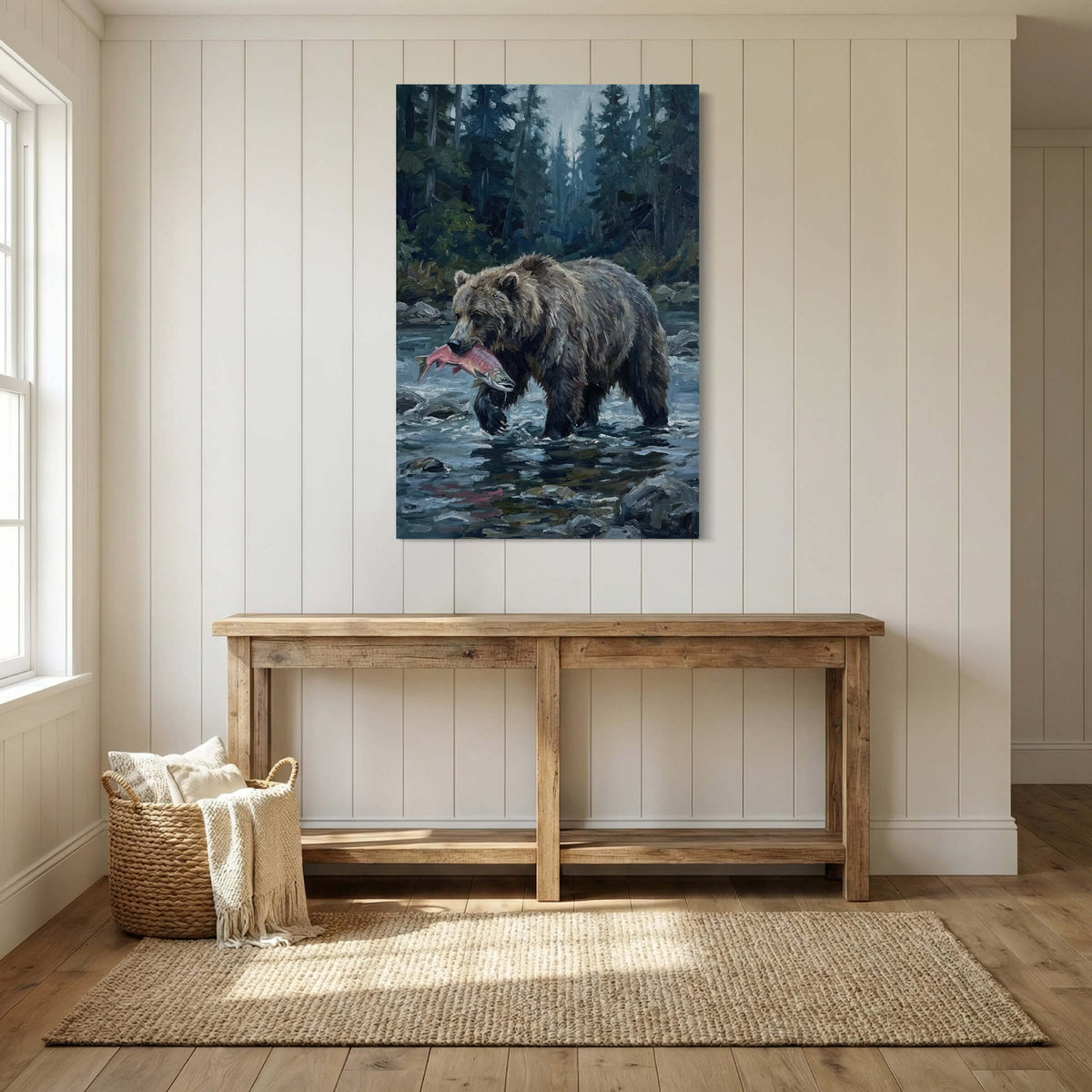 Grizzly and Salmon