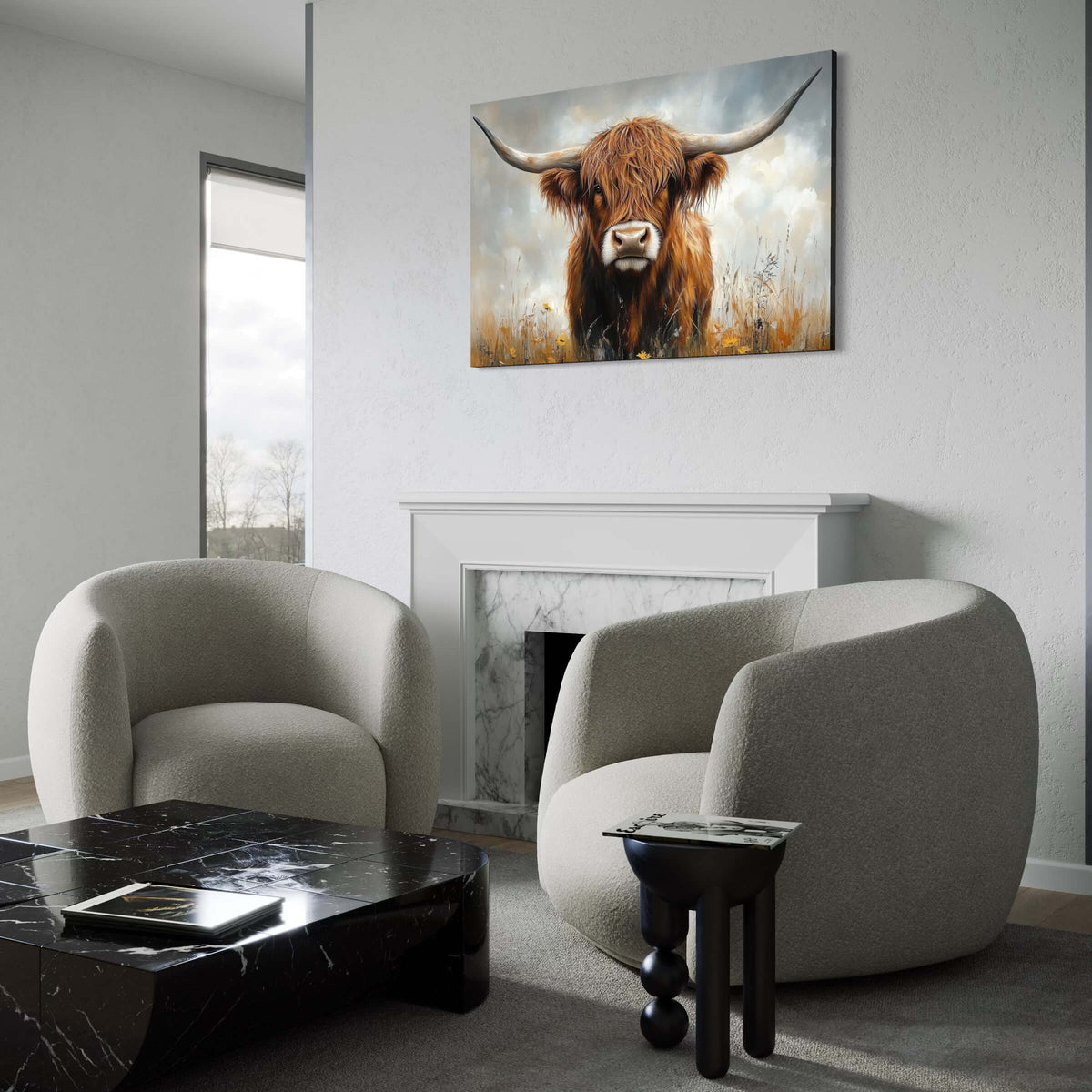 Rustic Nobility Highland Cow