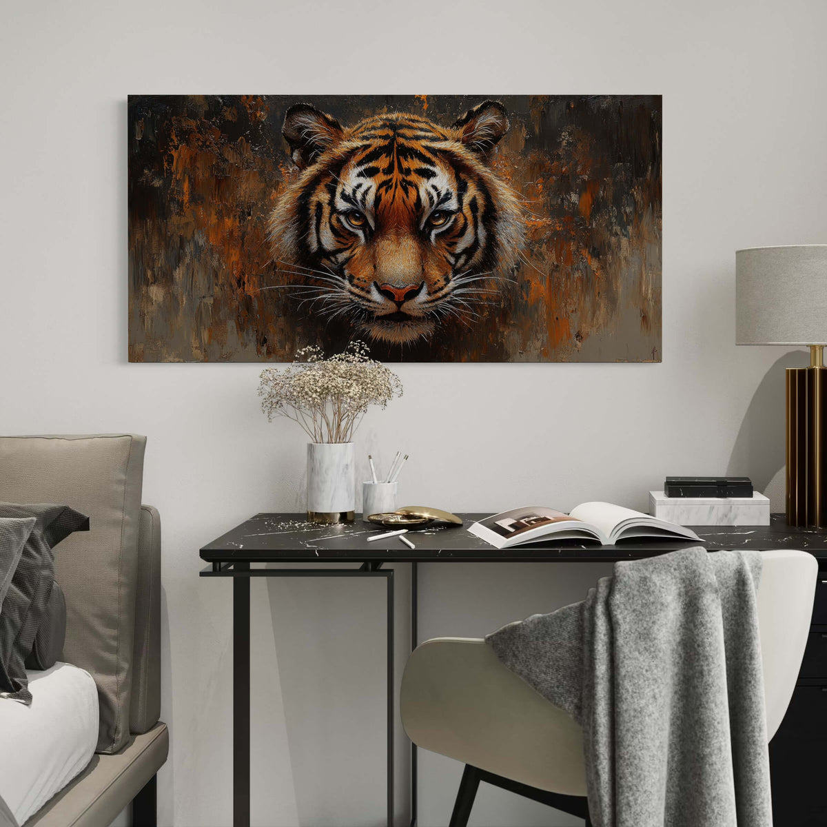 Portrait in Rust Tiger