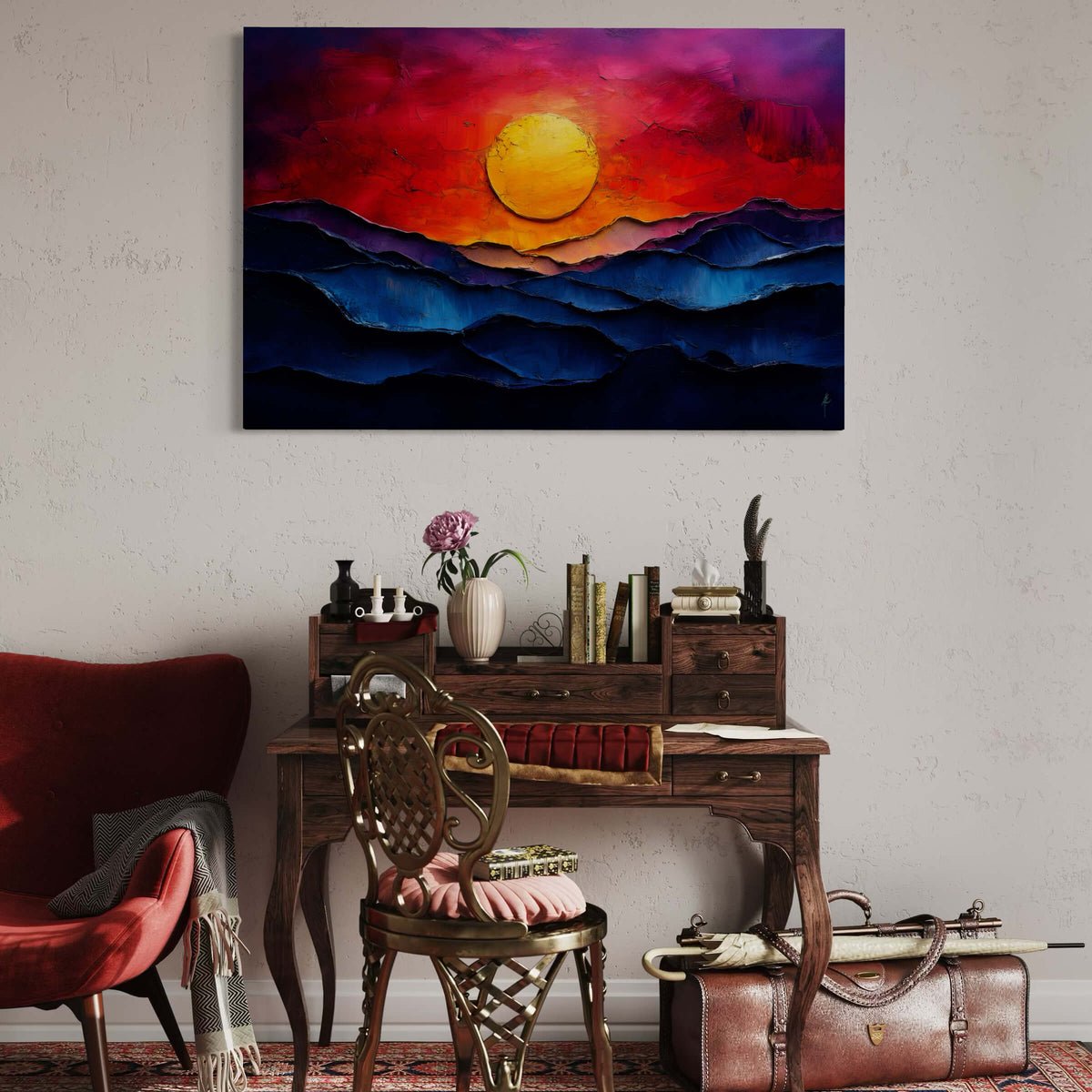 Sunfire Over Endless Waves