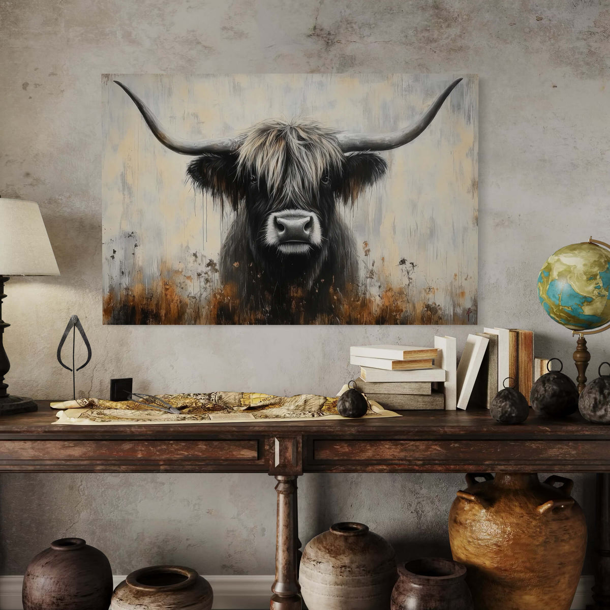 Dark Majesty Highland Cow