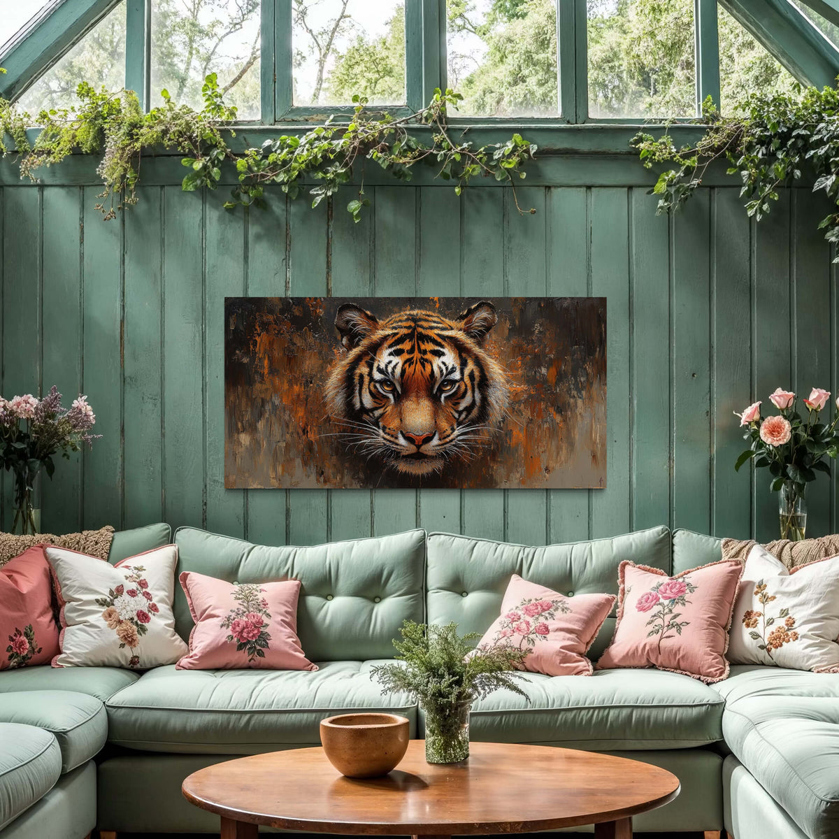 Portrait in Rust Tiger