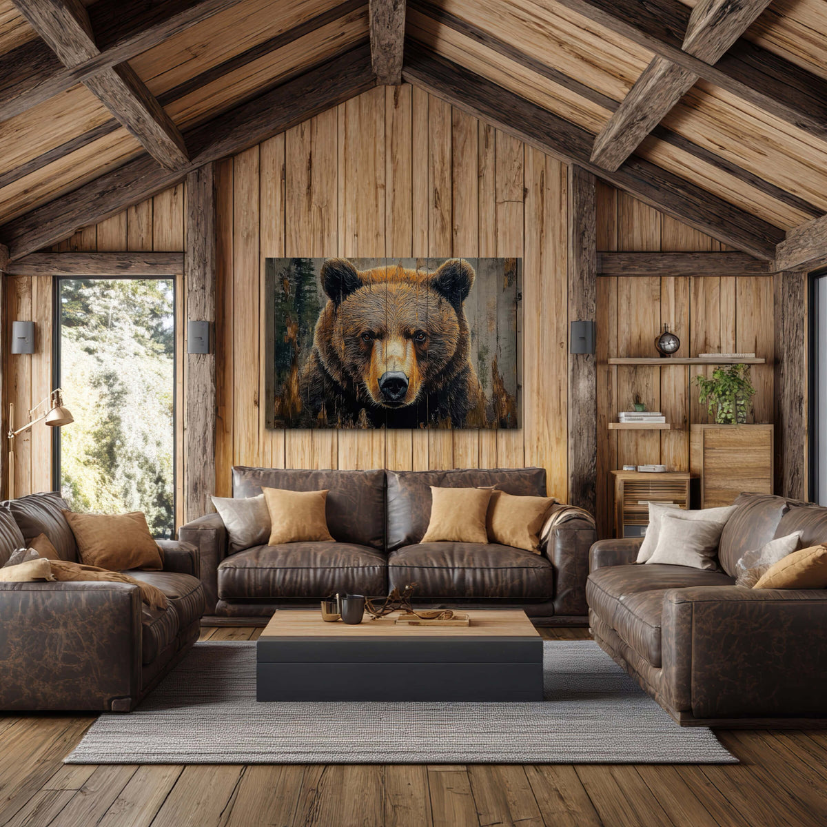 Bear on Barnwood