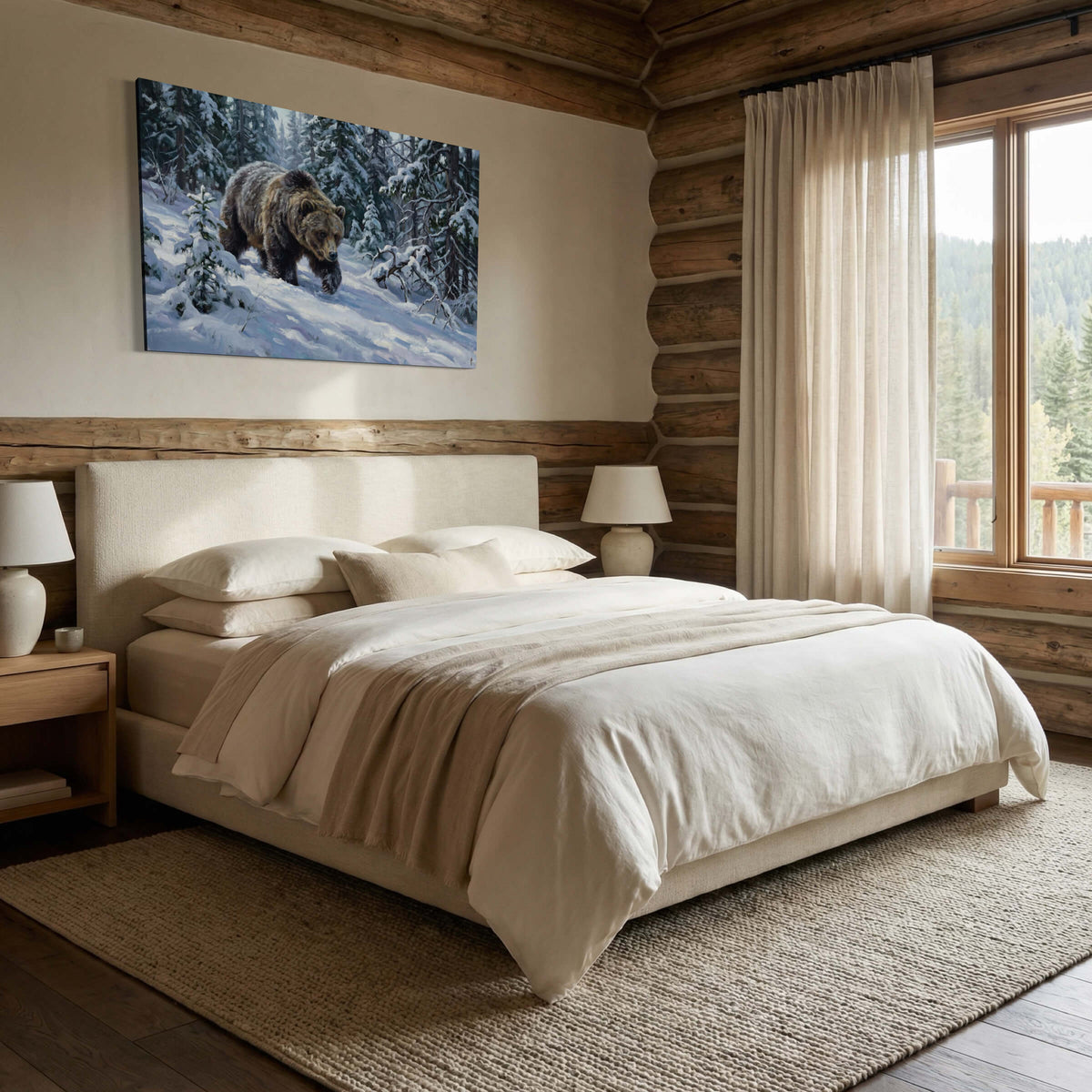 Grizzly in Fresh Snow