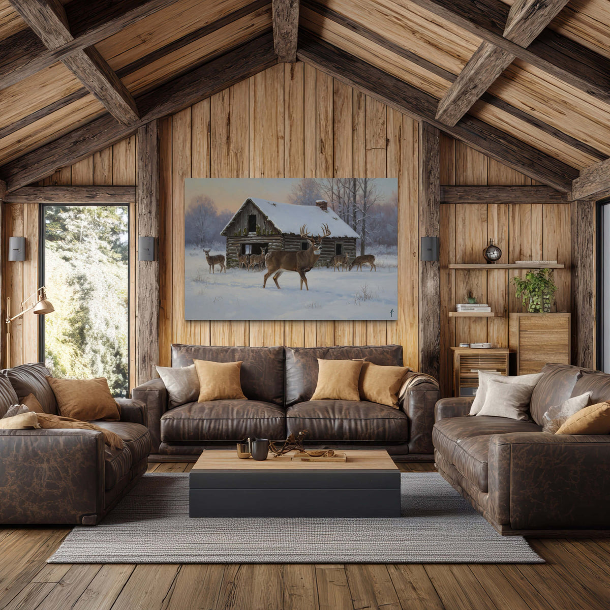 Winter Cabin Majesty