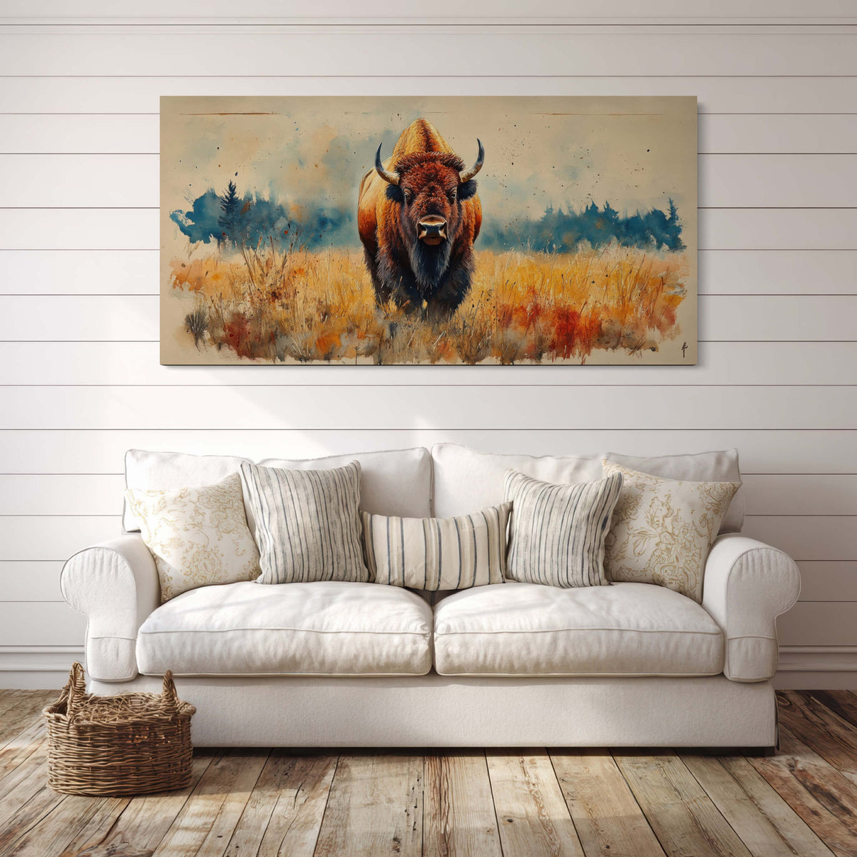 The Bison and the Painted Plains