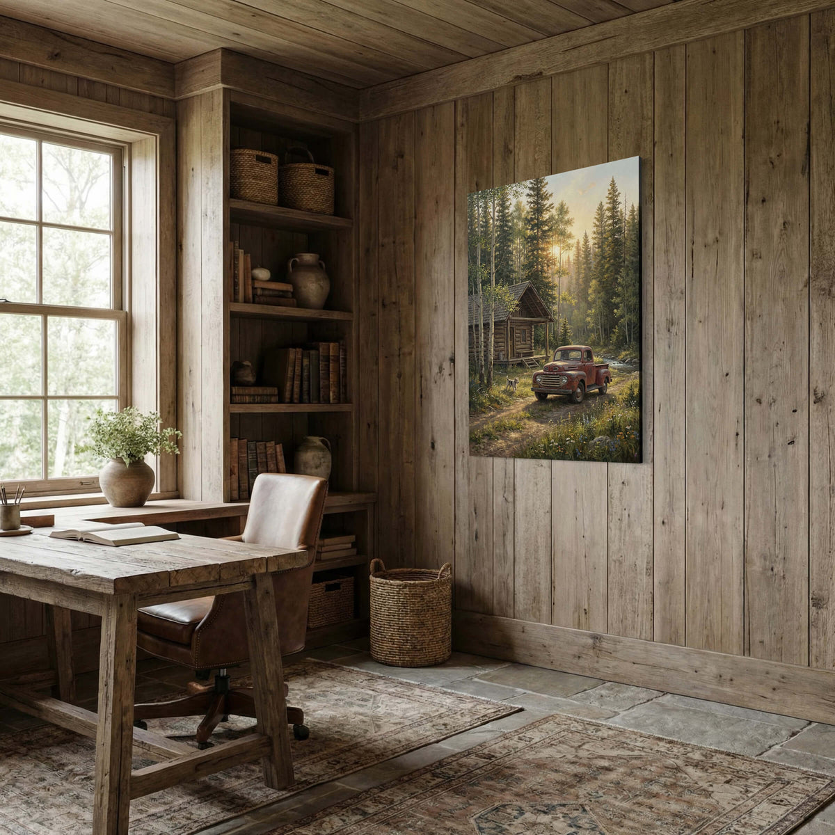 Morning at the Old Cabin