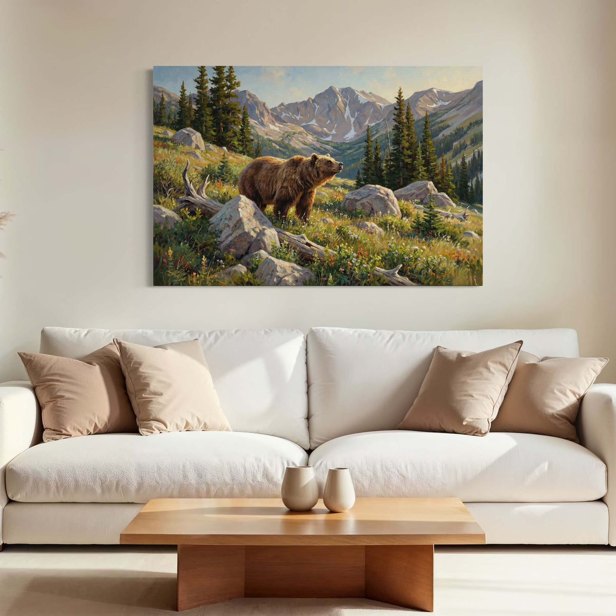 Grizzly in Alpine Meadow