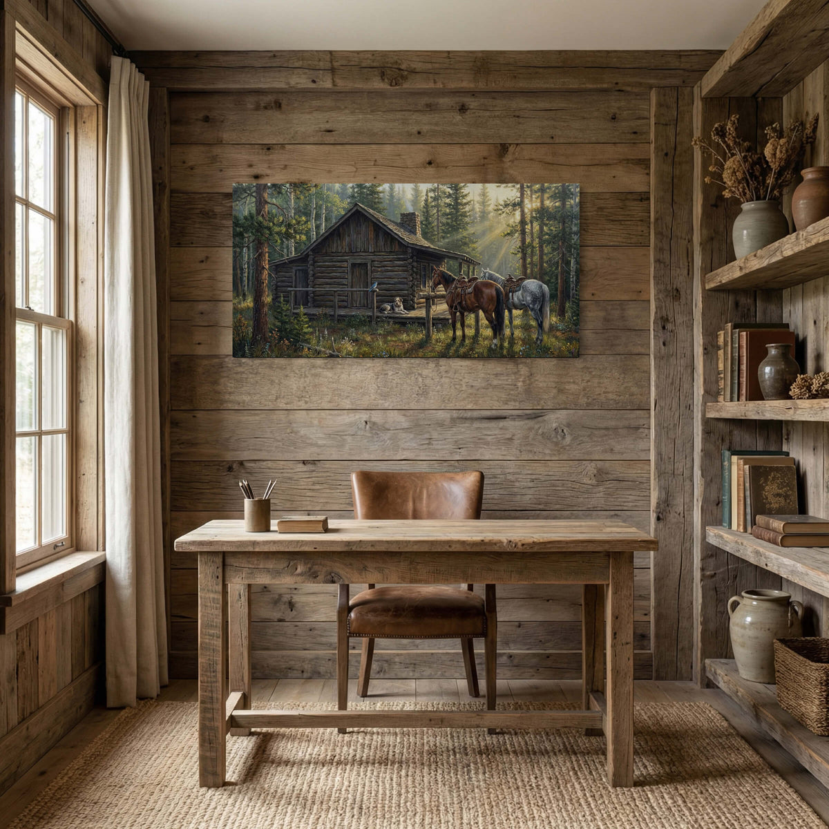 Morning Light at the Cabin