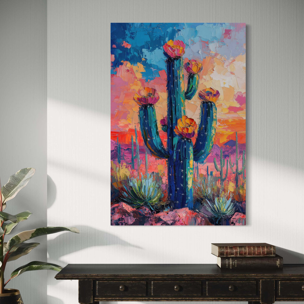 Saguaros in Coronation Flame