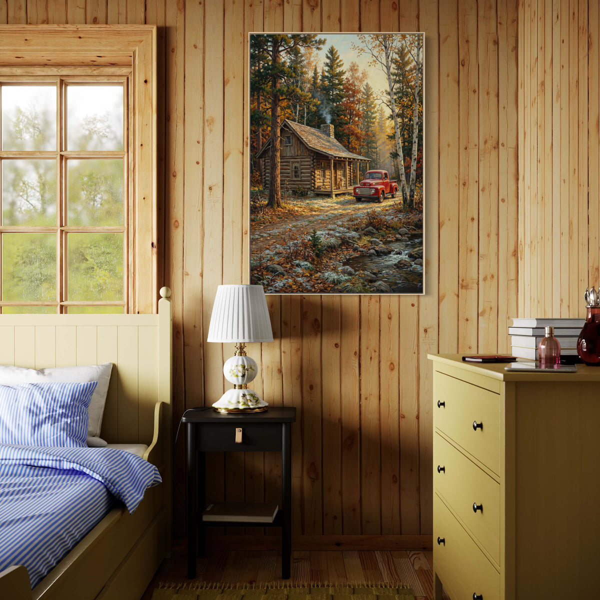 October at the Creek Cabin