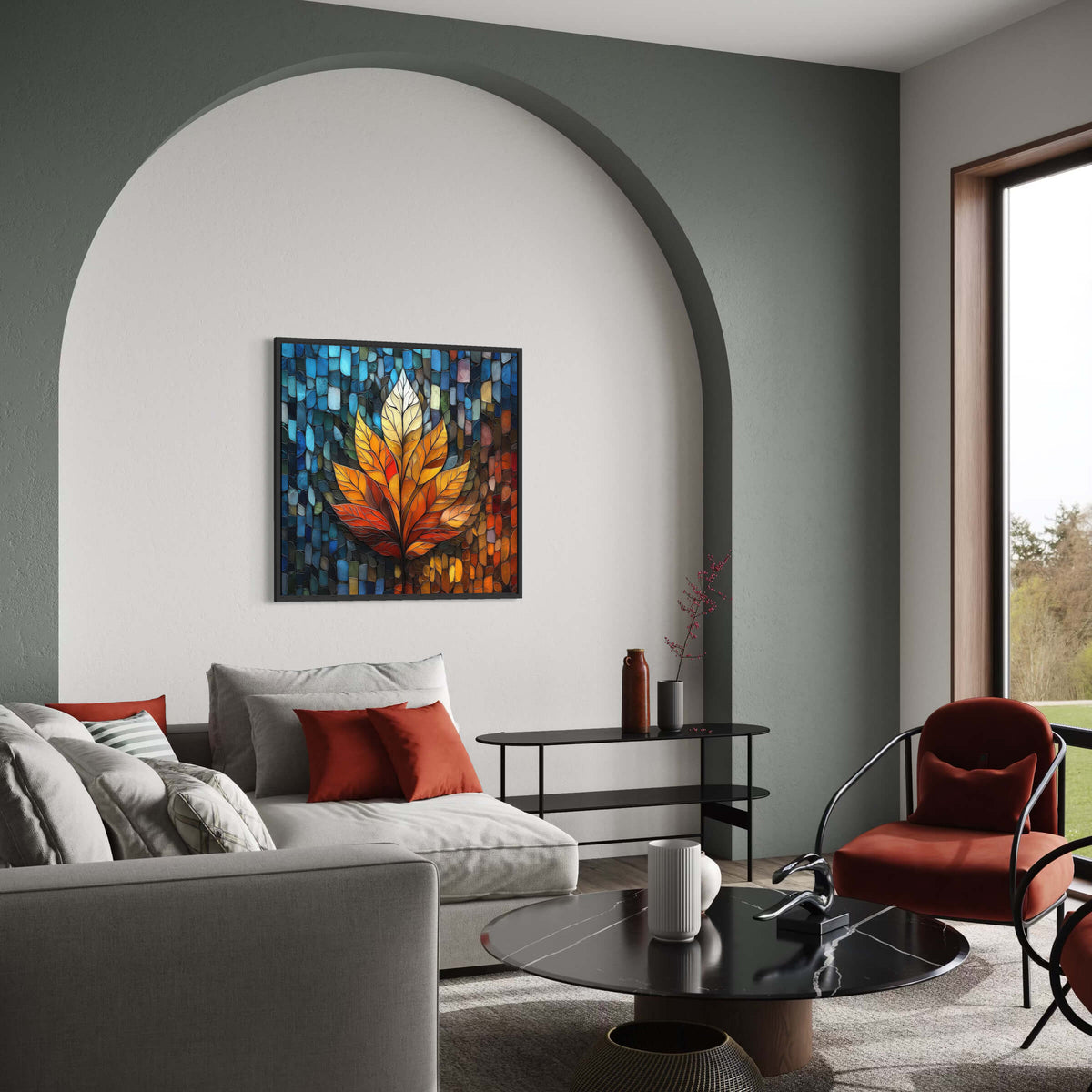 Autumn Flame in Mosaic