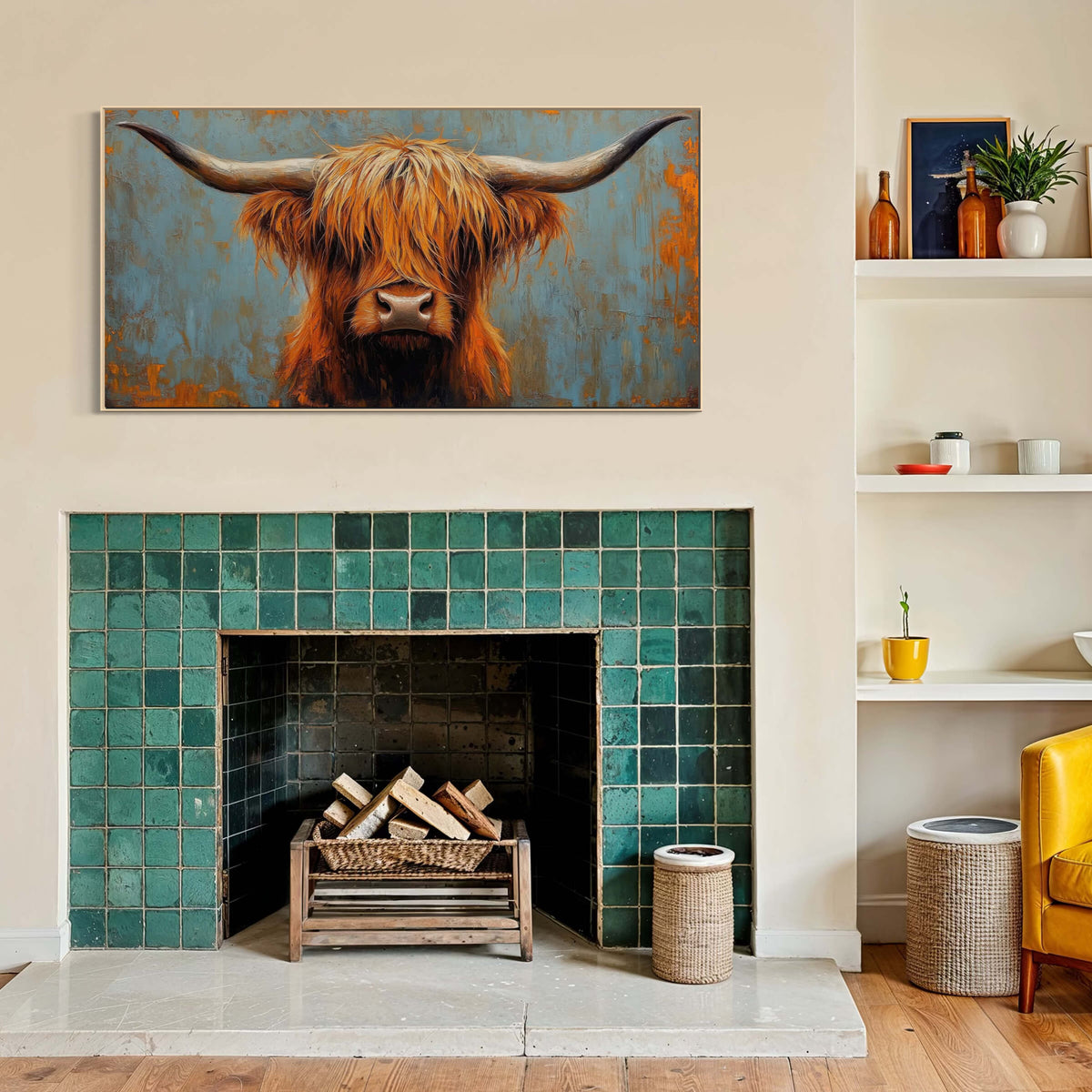 Rust and Copper Highland Cow