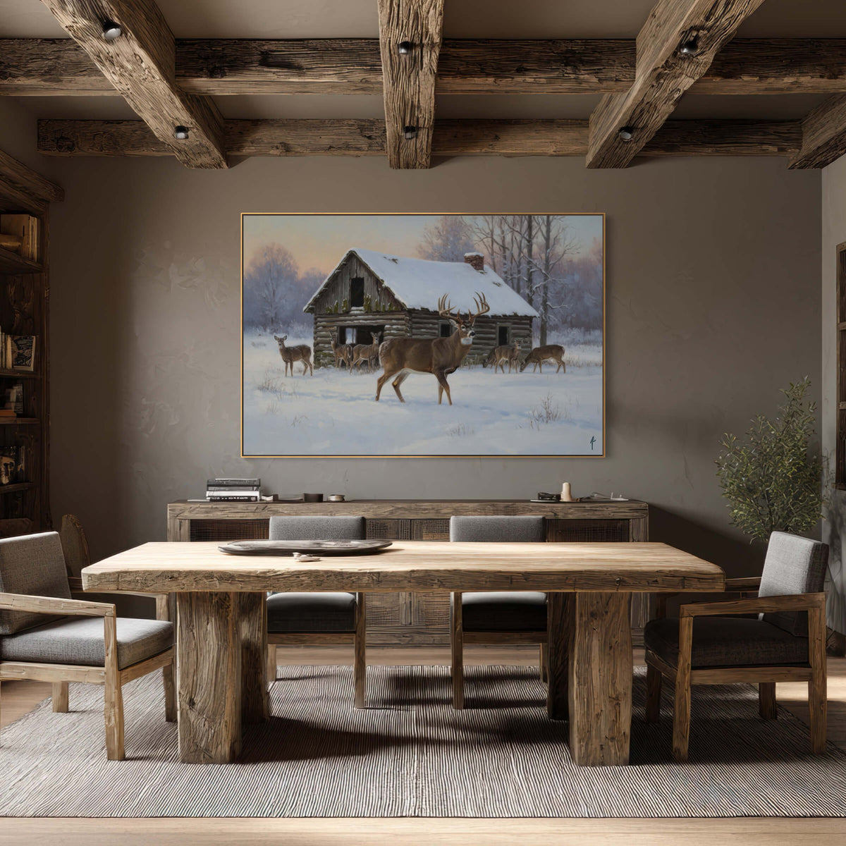 Winter Cabin Majesty