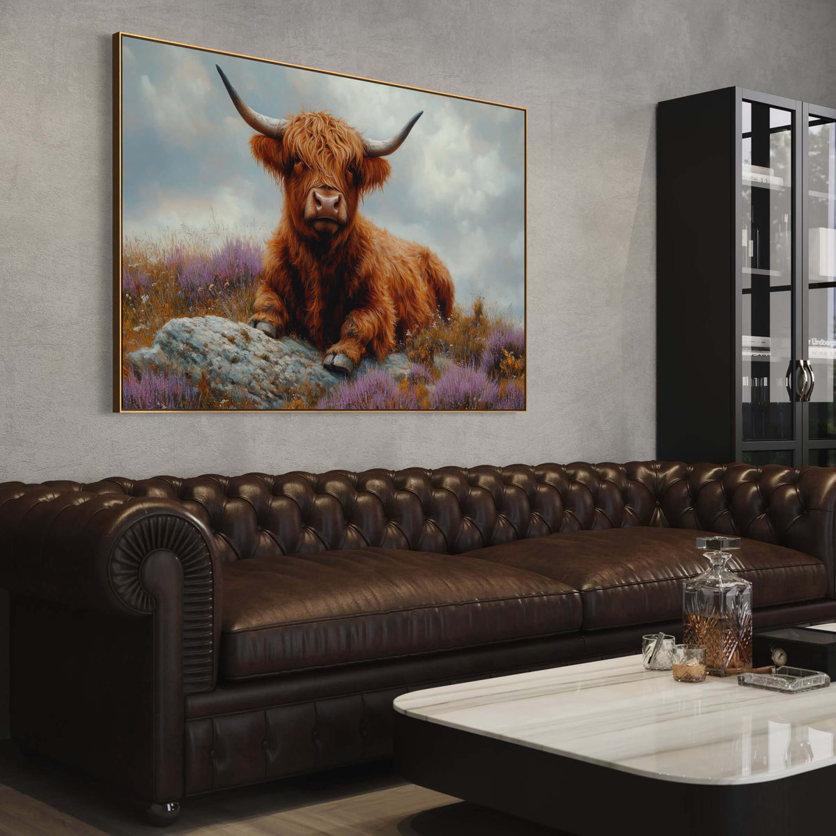 Highland Throne Highland Cow
