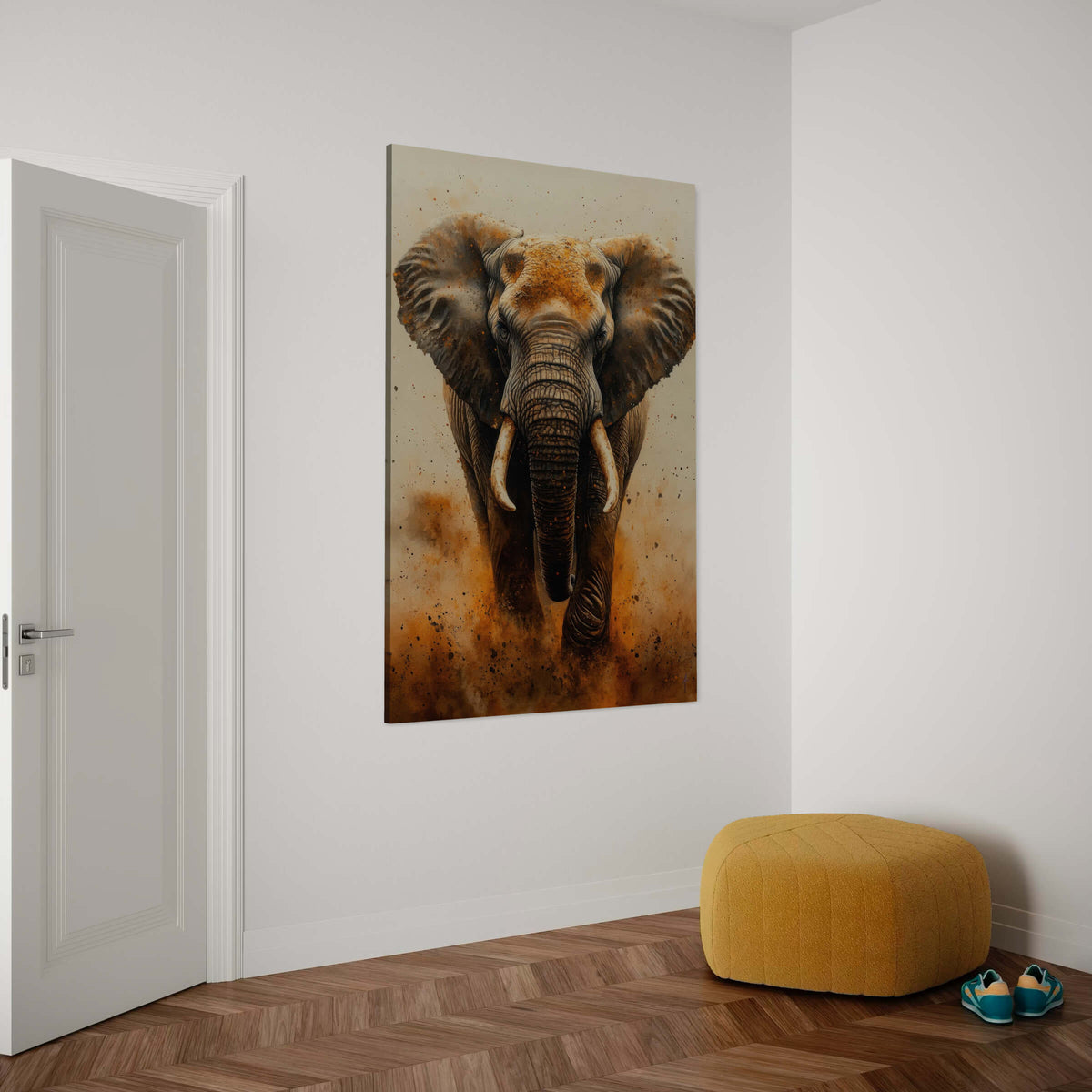 Ink and Ivory Elephant