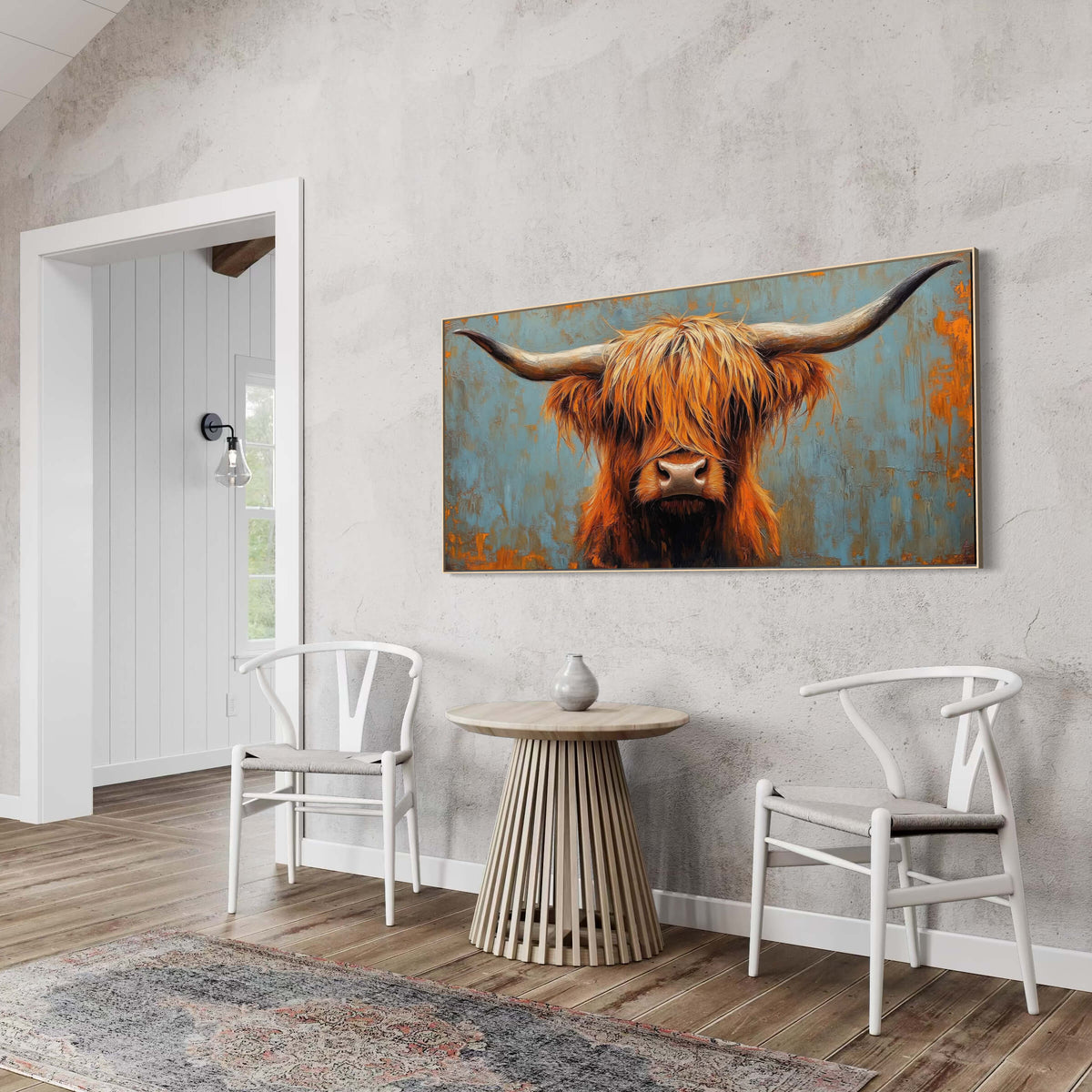 Rust and Copper Highland Cow