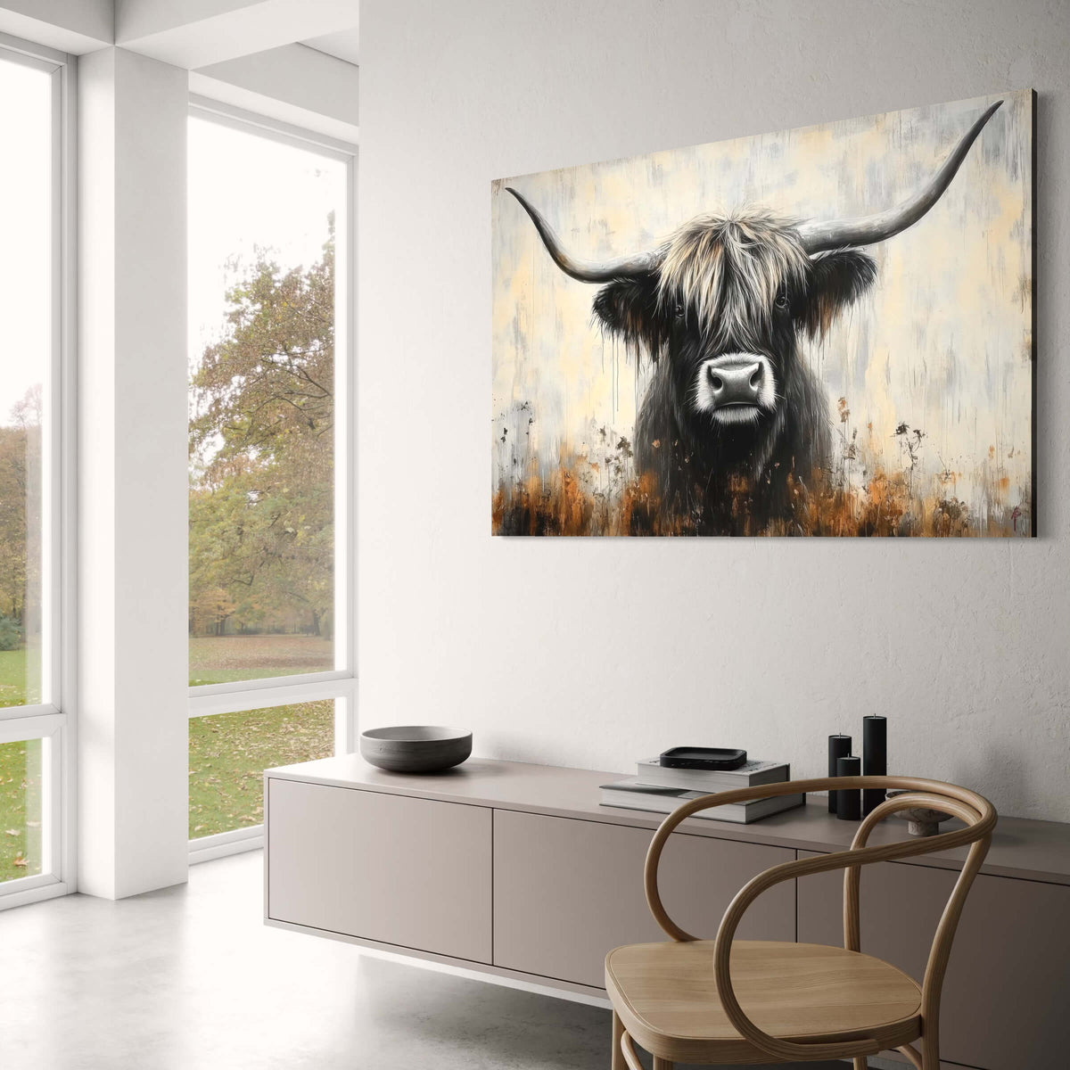 Dark Majesty Highland Cow