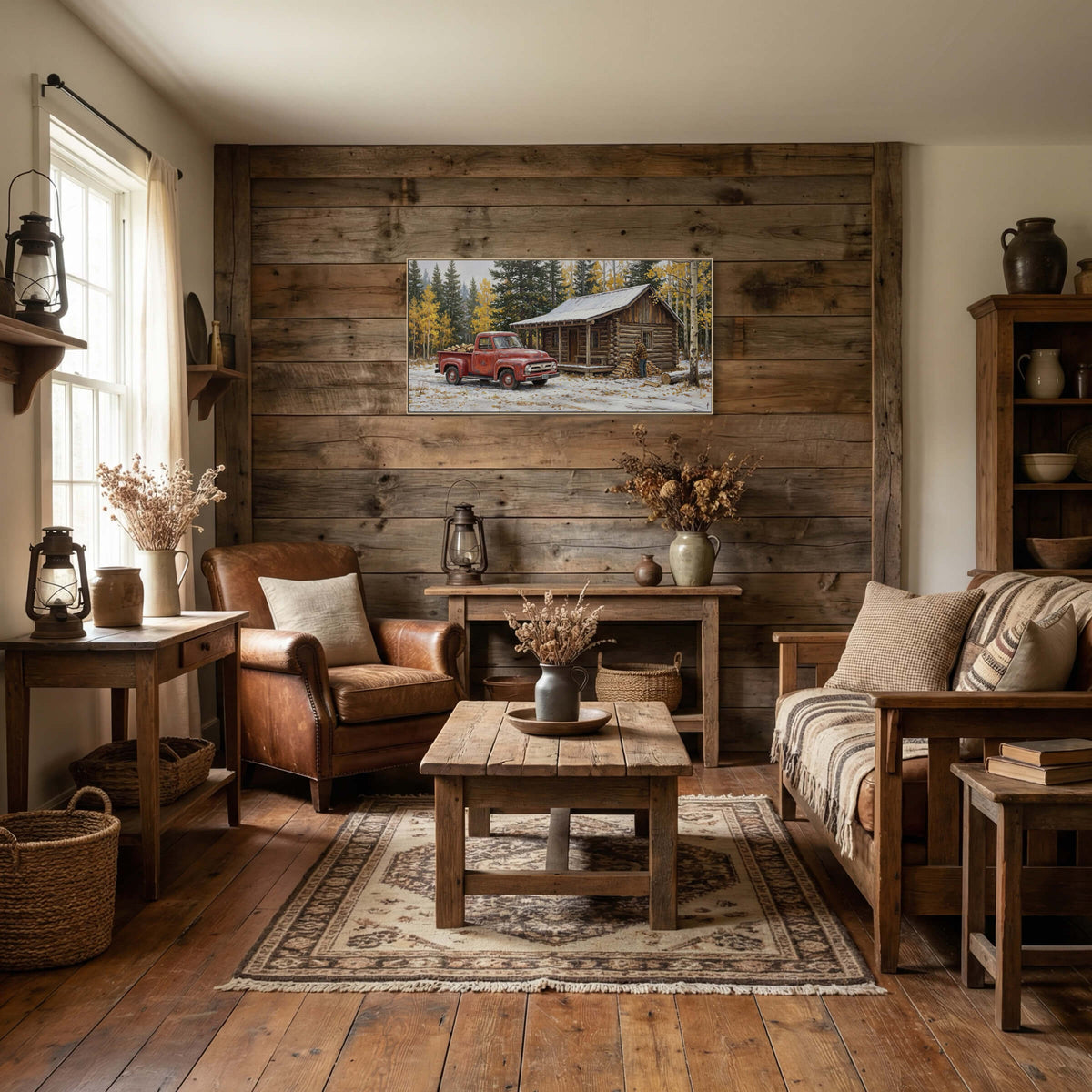 Cabin Work in First Snow