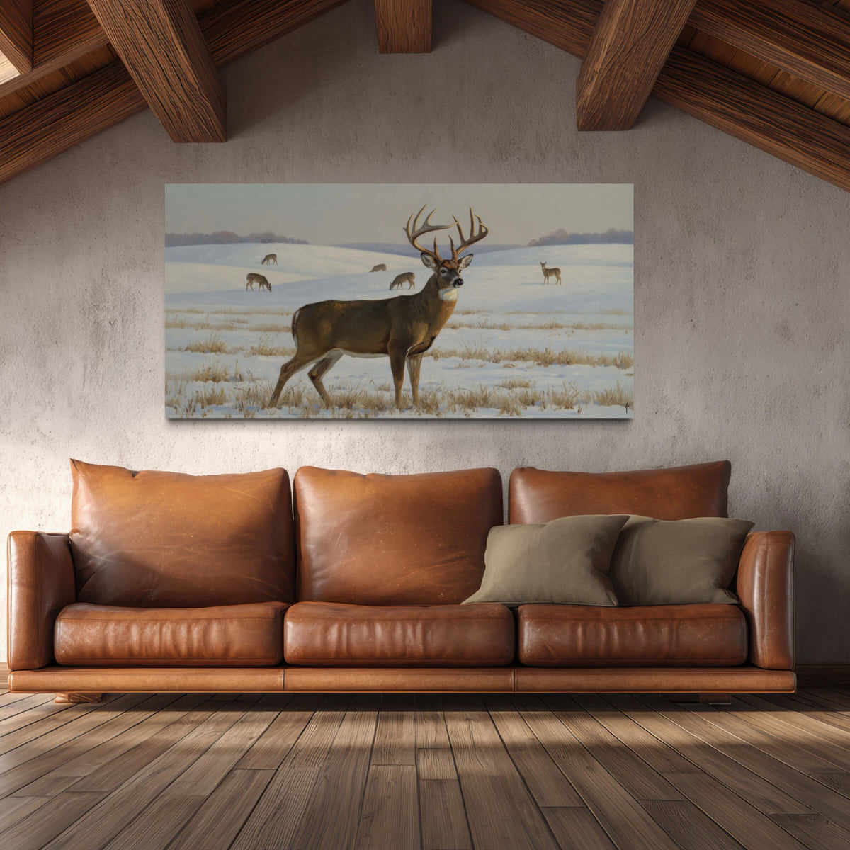 Whitetail on Frozen Plains