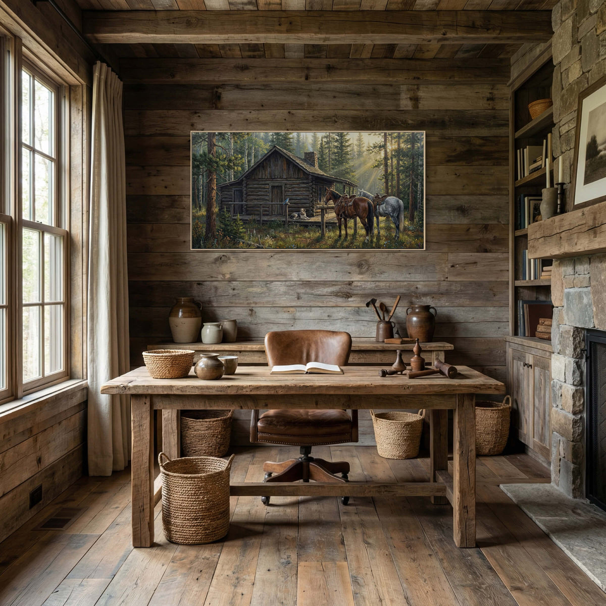 Morning Light at the Cabin
