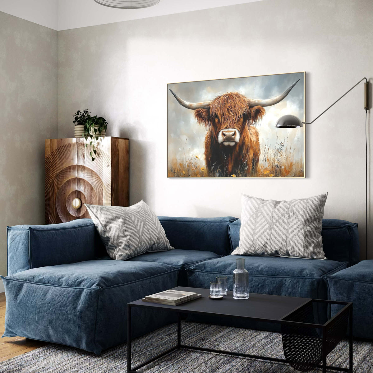 Rustic Nobility Highland Cow