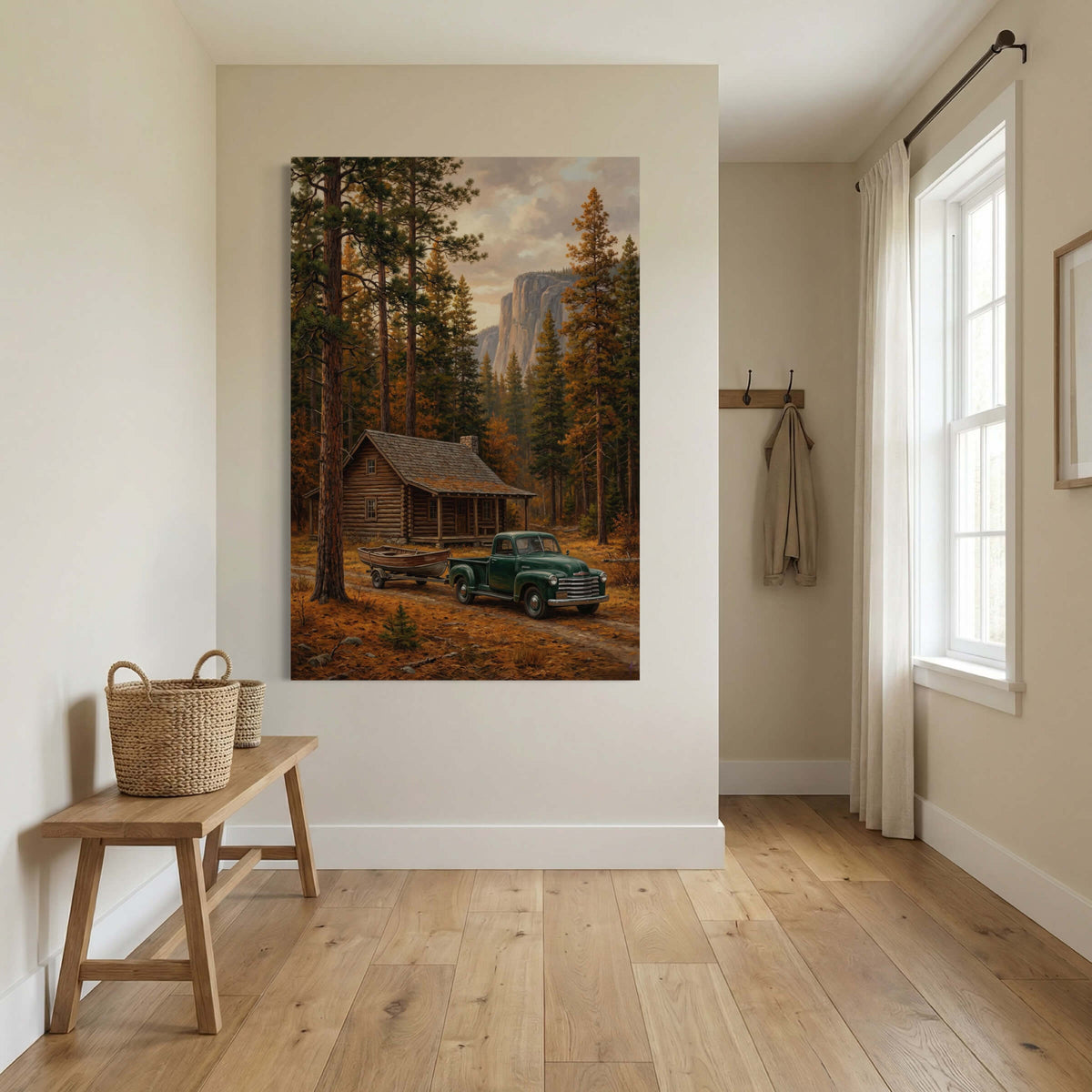 Granite Cliffs and Green Chevy