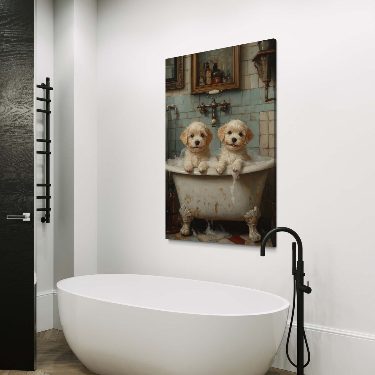 Double Trouble at Bath Time Puppies