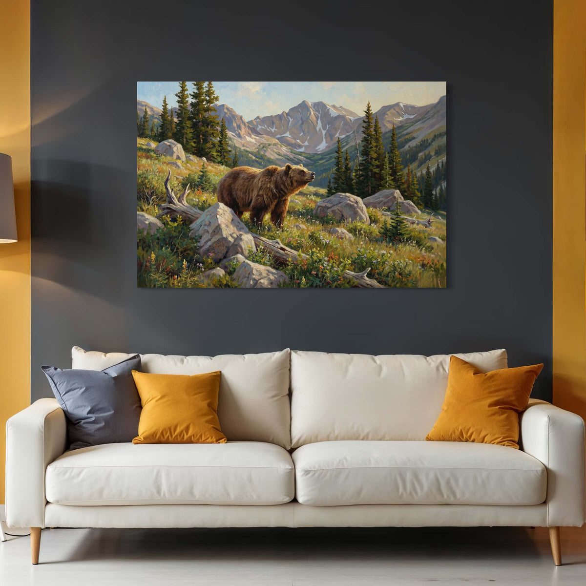 Grizzly in Alpine Meadow
