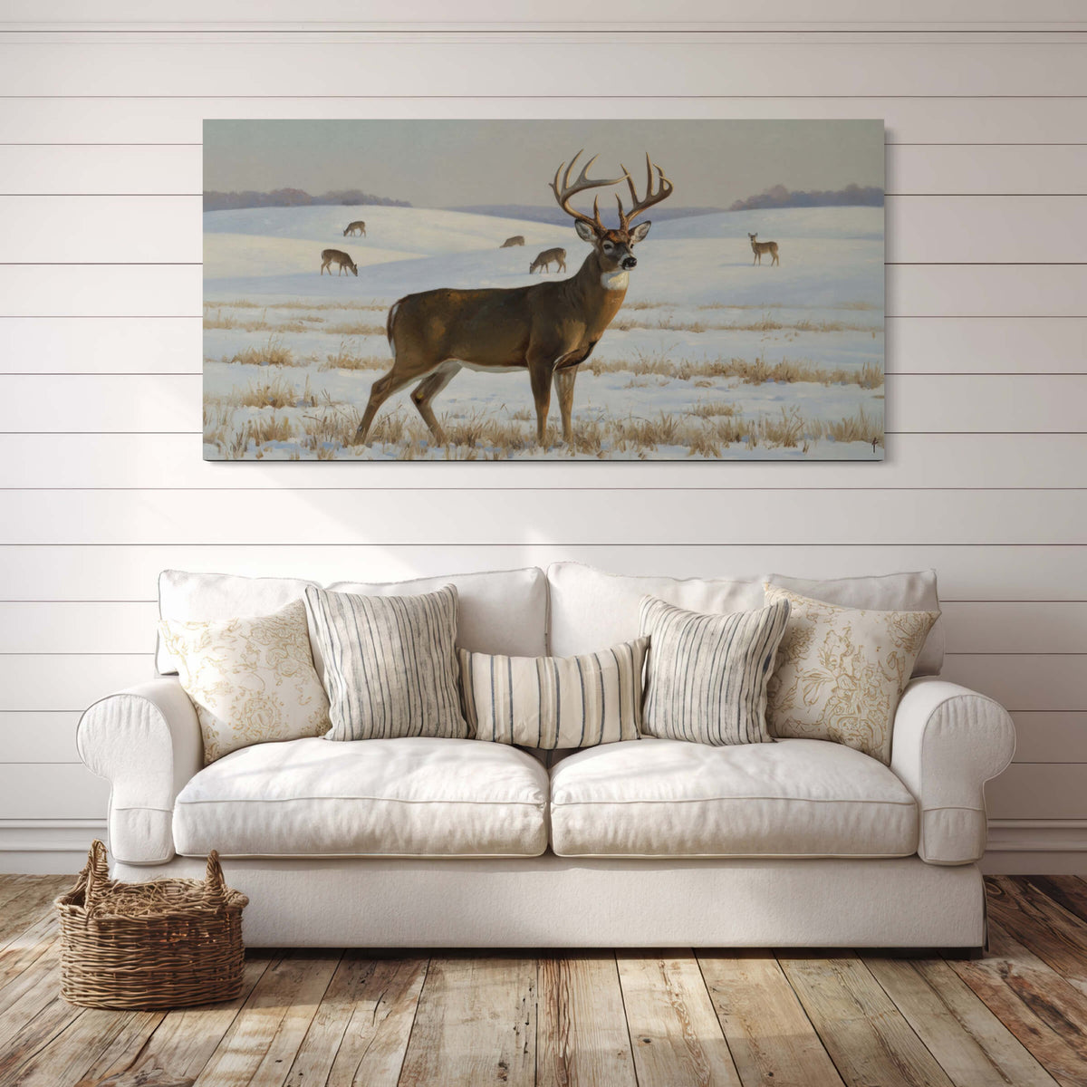 Whitetail on Frozen Plains