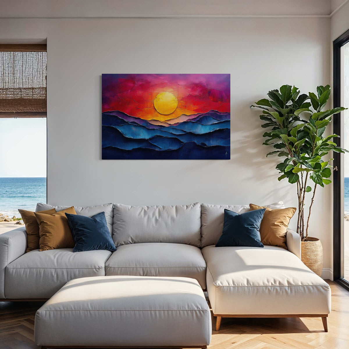 Sunfire Over Endless Waves