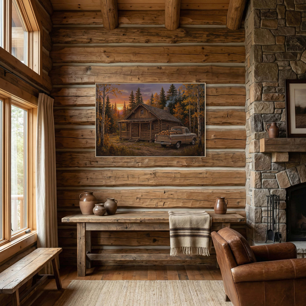 Day's End at the Cabin