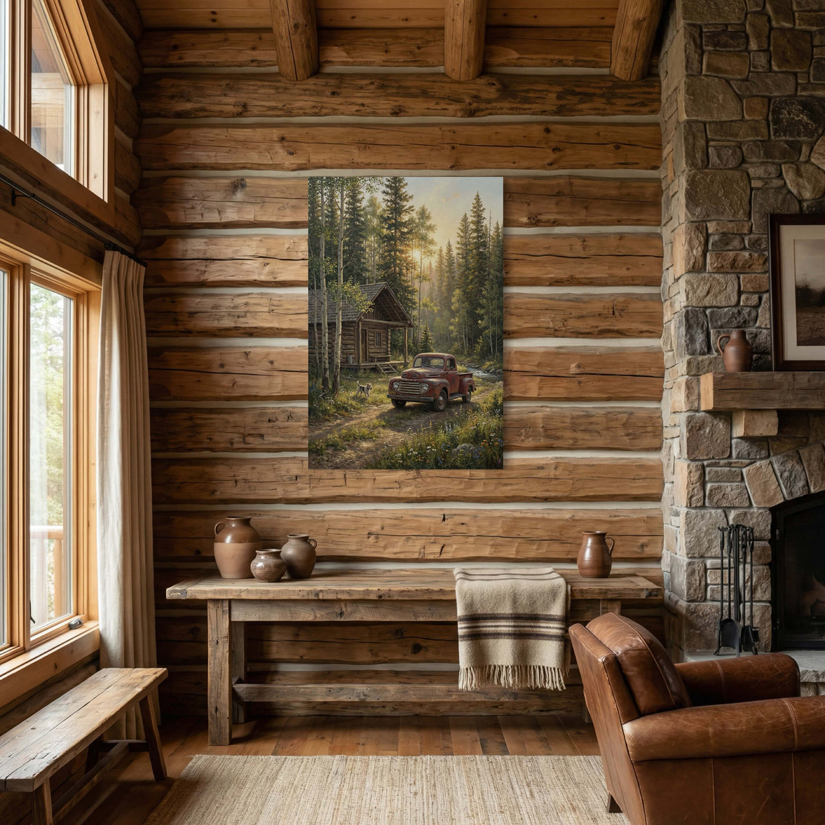 Morning at the Old Cabin