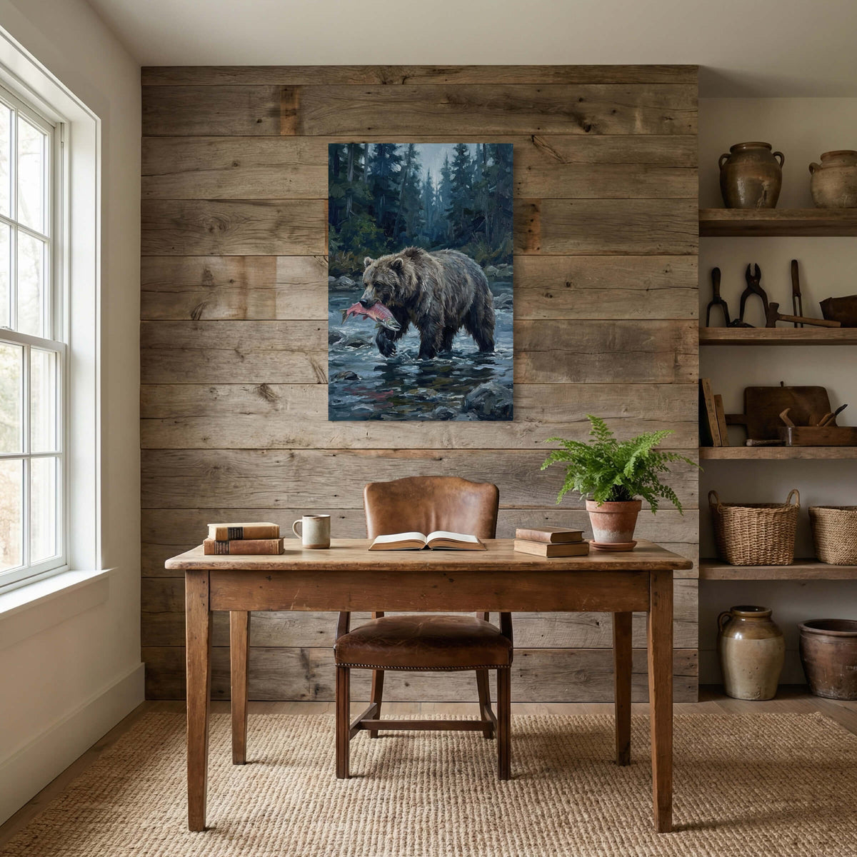 Grizzly and Salmon