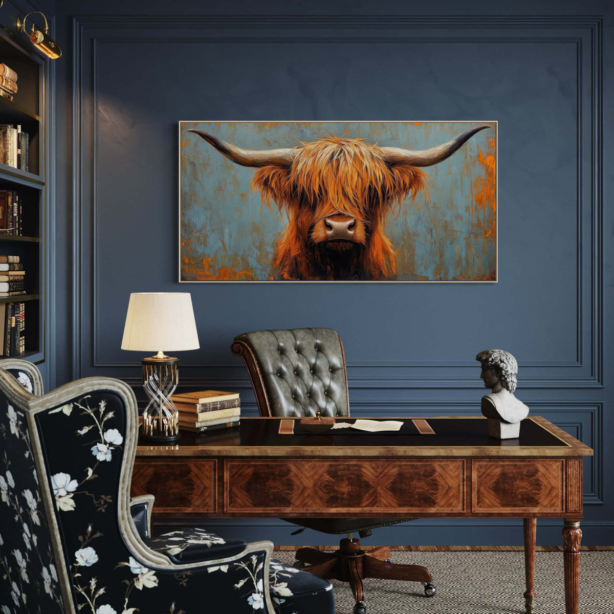 Rust and Copper Highland Cow