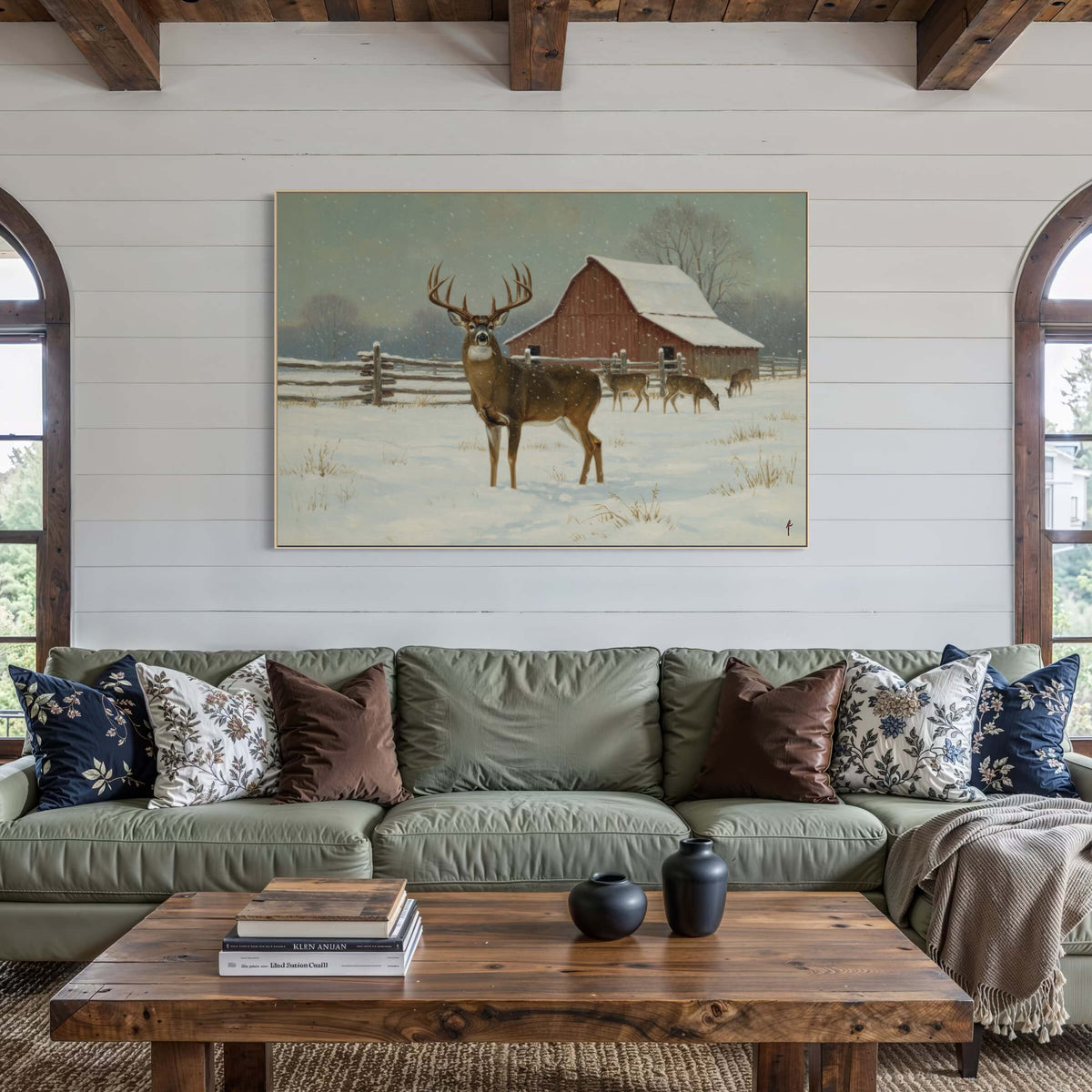 Winter Barn Majesty