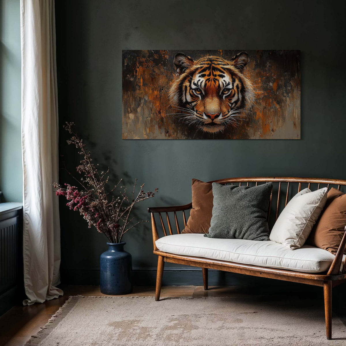 Portrait in Rust Tiger