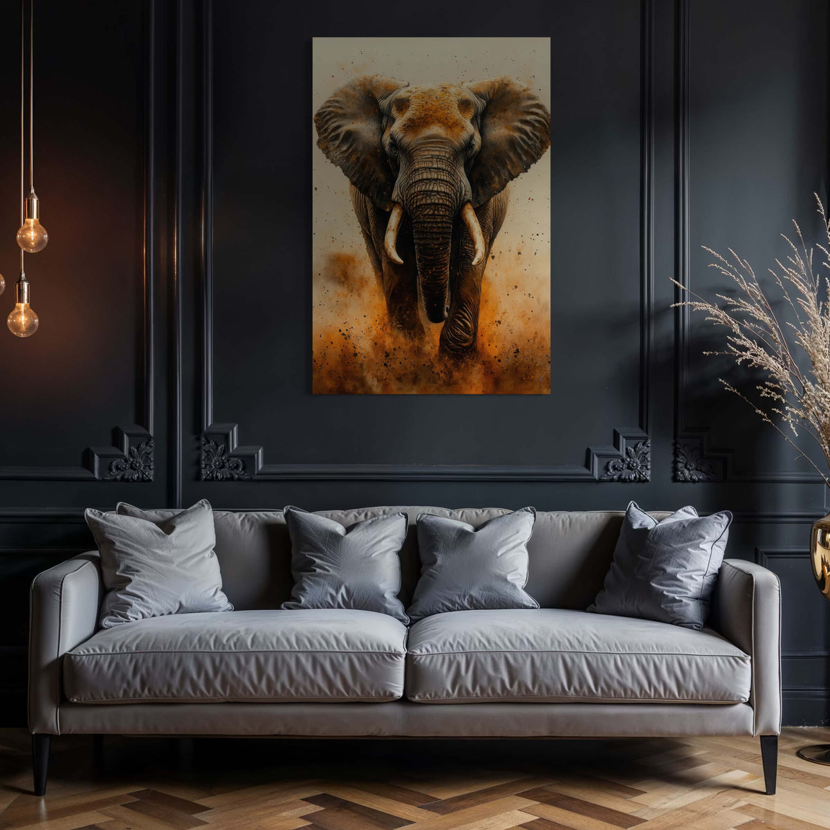 Ink and Ivory Elephant