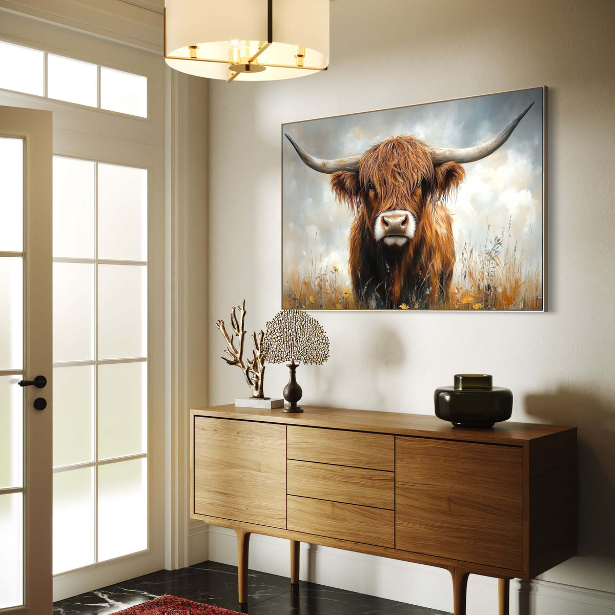Rustic Nobility Highland Cow