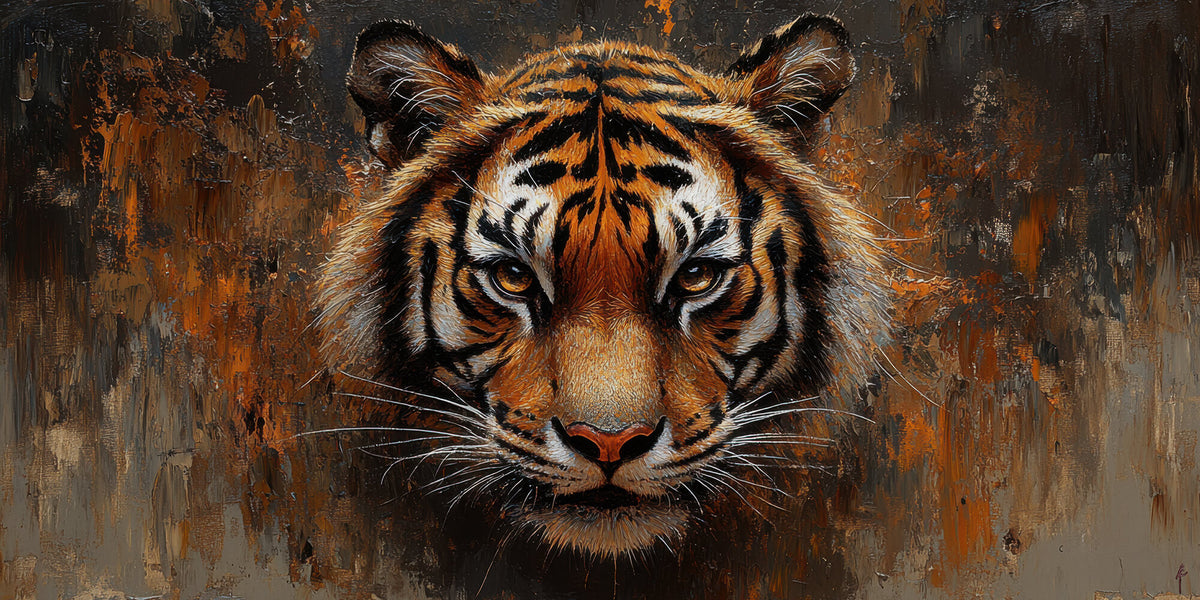 Portrait in Rust Tiger