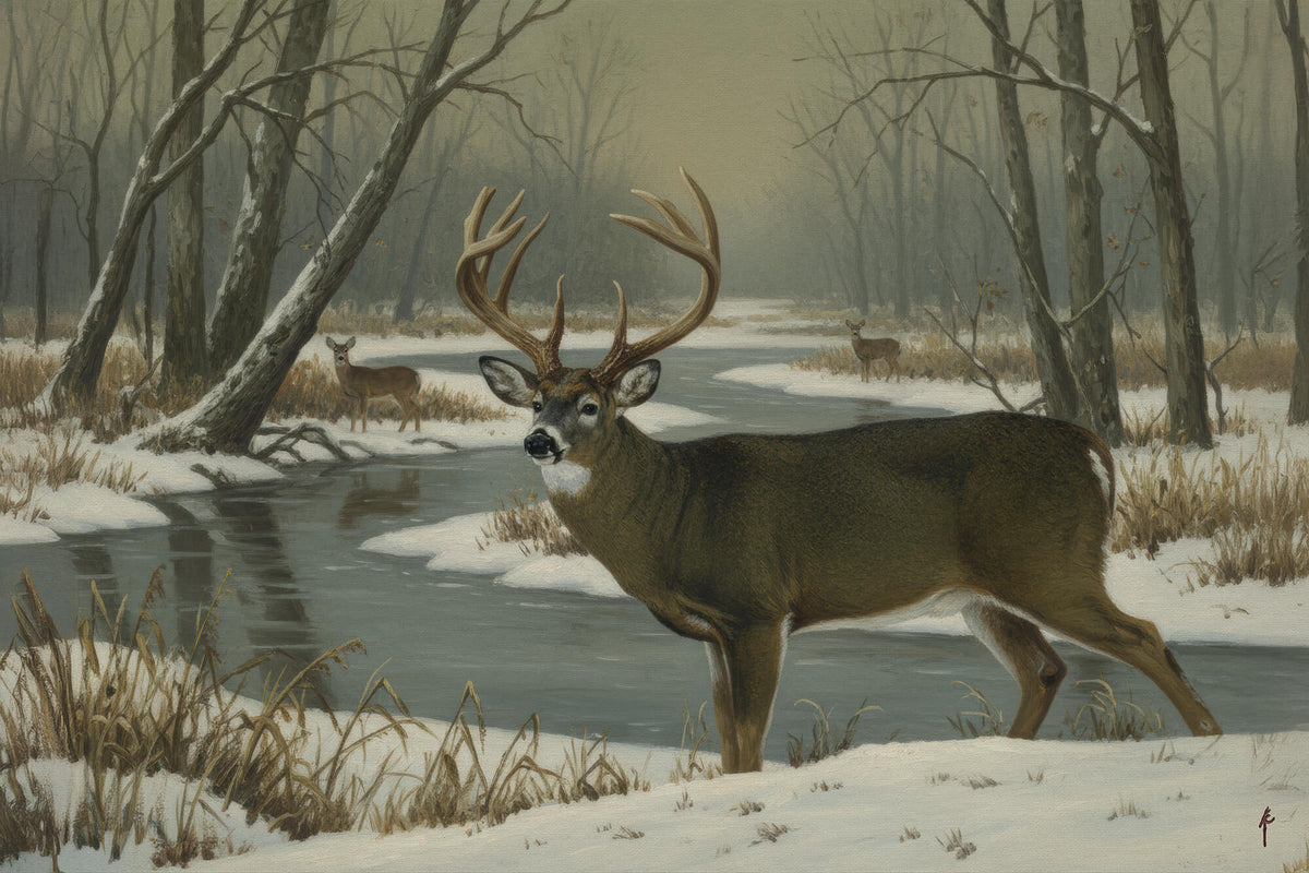 Misty Winter River